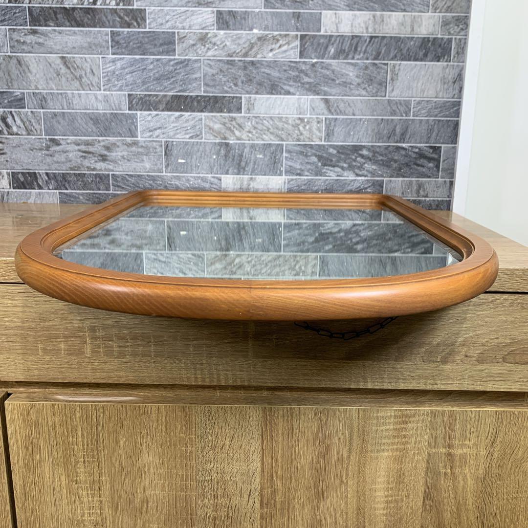 tamoカリモク karimoku　木製　壁掛け鏡　ウォールミラー　日本製