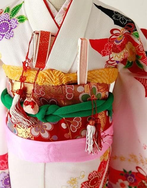 7歳 女の子 着物 七五三　四つ身 7-057