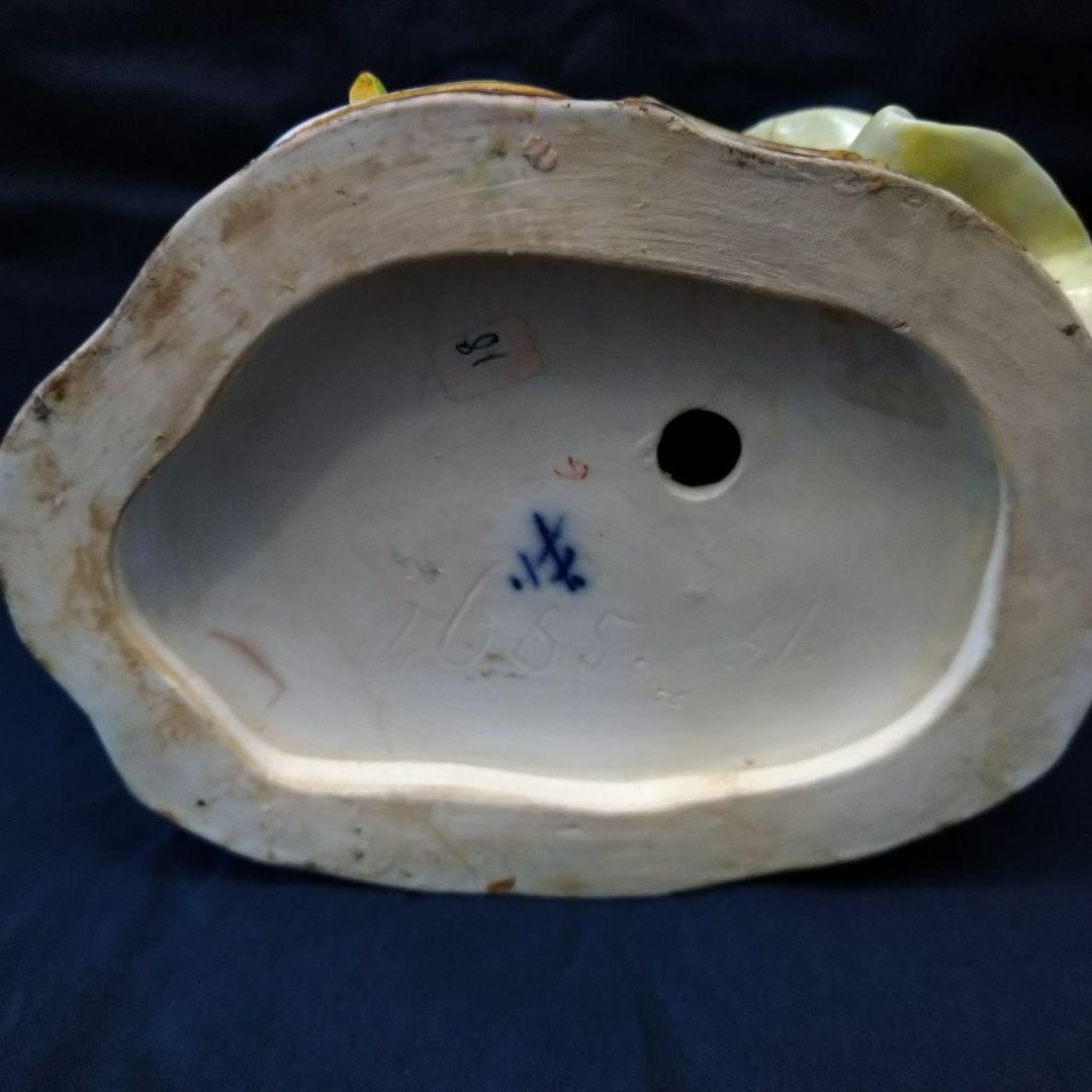 ✤1924年以前マイセン（Meissen）『糸を紡ぐ女性』