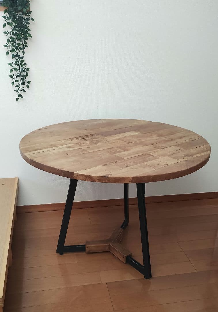 ジャーナルスタンダードファニチャー　ラウンドダイニングテーブル　Φ100cm