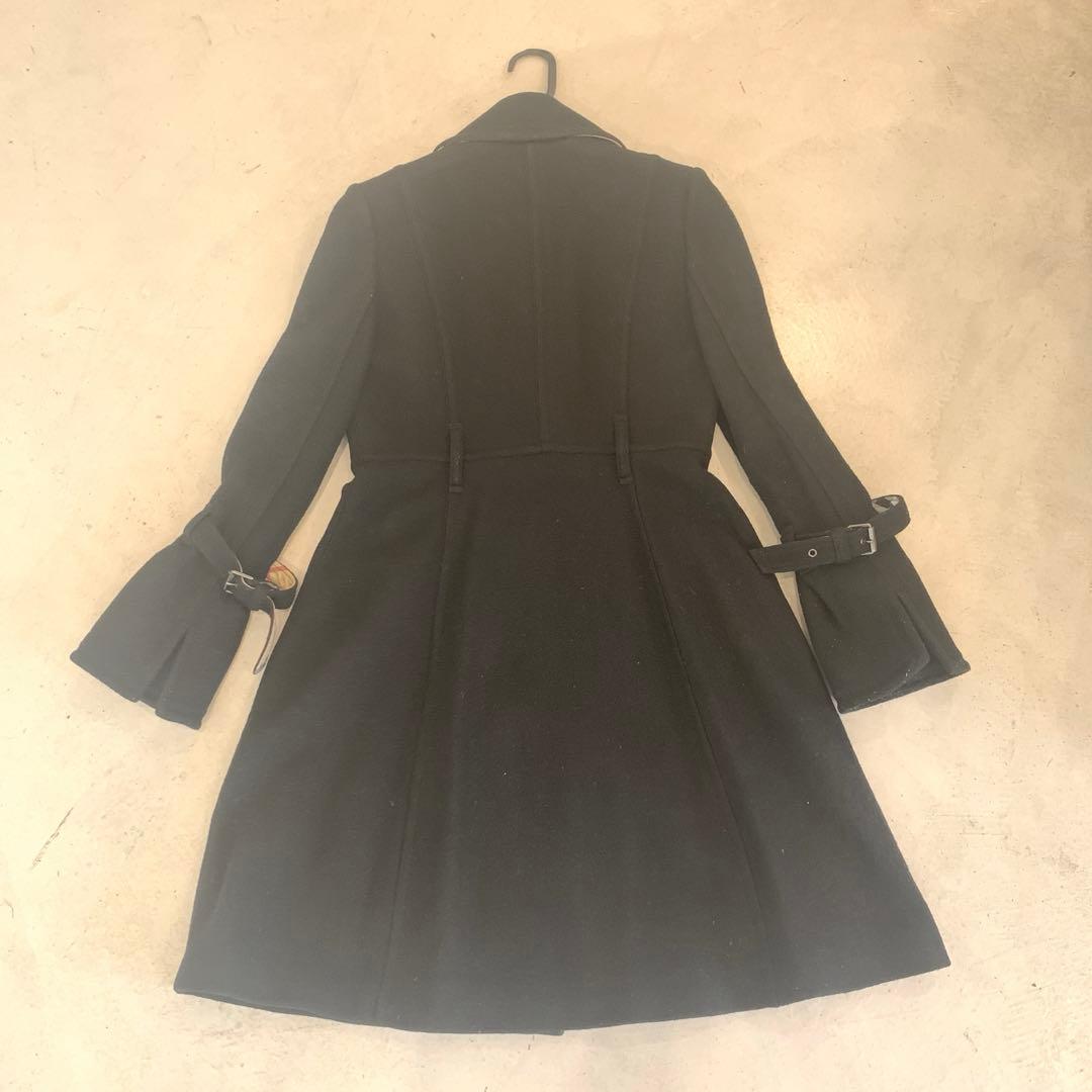 美品　BURBERRY バーバリーブルーレーベル ウール　ロングコート 38