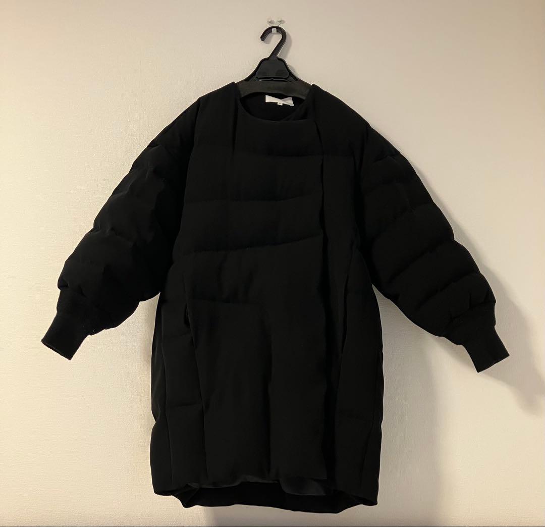 ENFOLD ノーカラーダウンコート