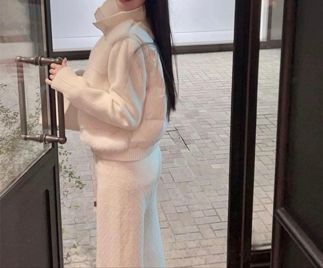 2WAYニットスリーブエコファーダウンジャンパー　バケットハットSET