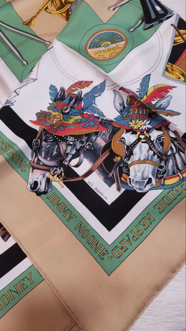 HERMES＊THE ORIGINAL ニューオリンズクレオールジャズスカーフ