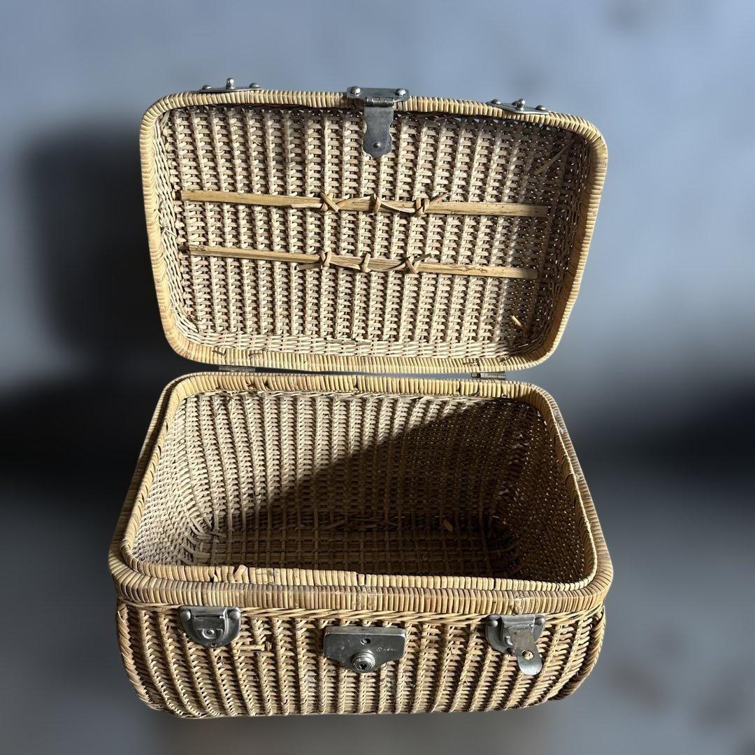 ヴィンテージ　可愛い！中型バスケット