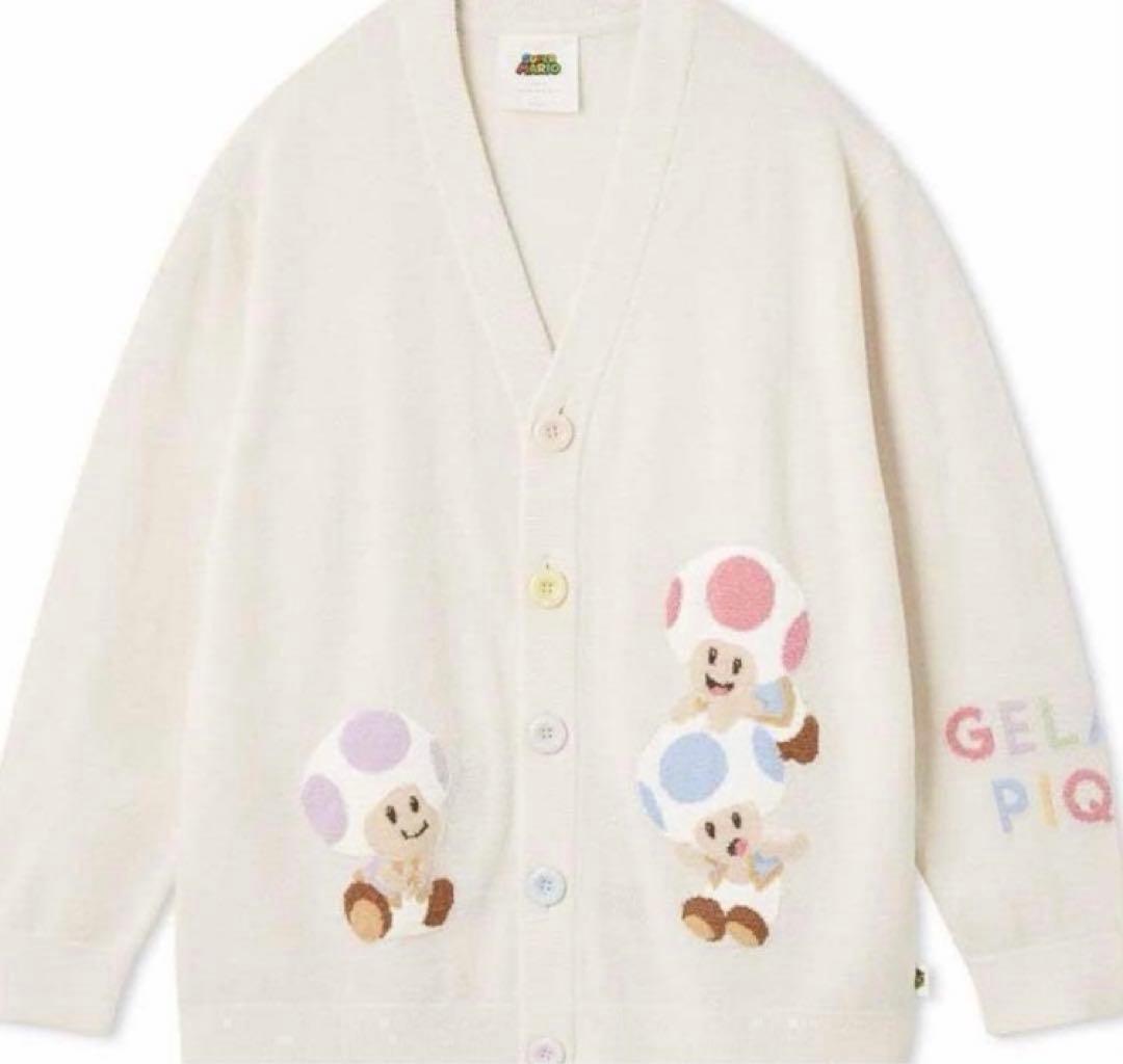 ジェラートピケ　キノキオ　カーディガン　M-L