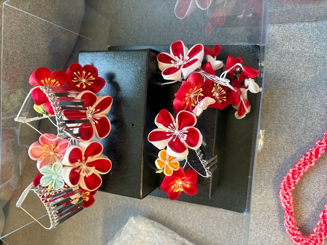 【美品　総絞り】7歳向け・正絹・総絞りのお着物セット　七五三　クリーニング済