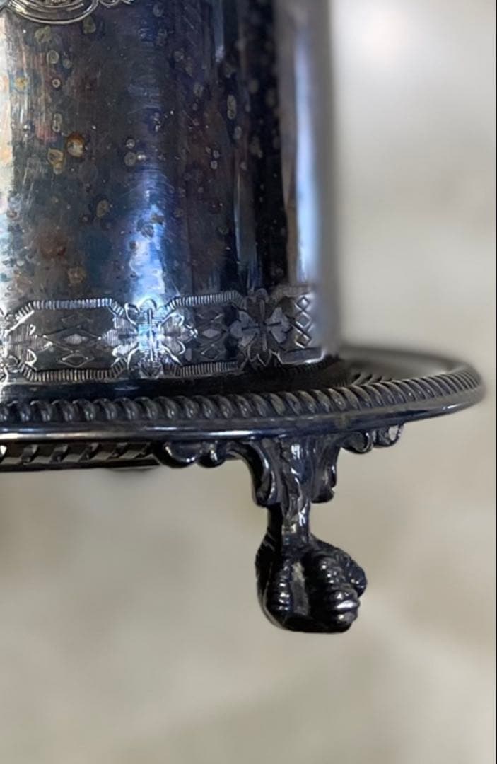 ❣️希少✨イギリスシルバープレートビスケットバレルボックス