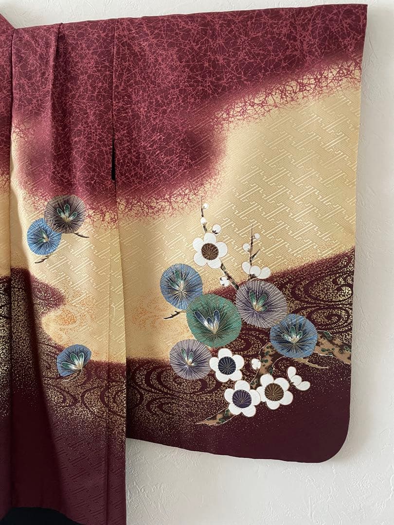 七五三　5歳　男の子　羽織　袴コーデ　赤茶色の羽織