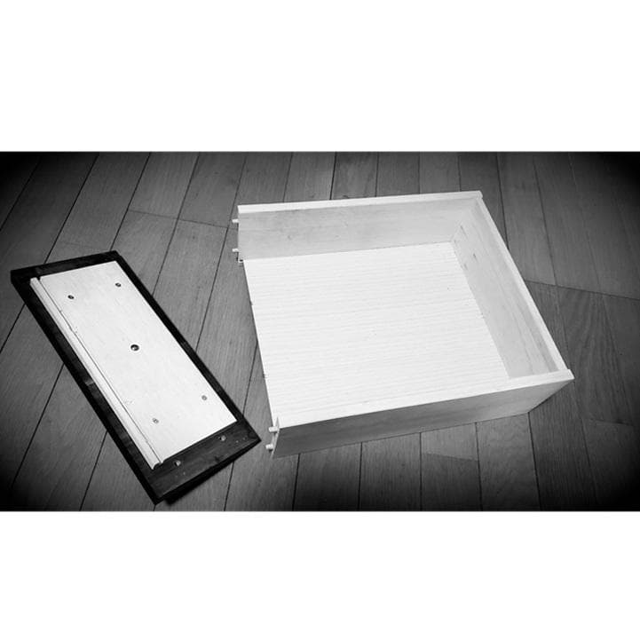 120ローチェスト　桐ムク板　スライドレール付引出　箱組　前板外れない