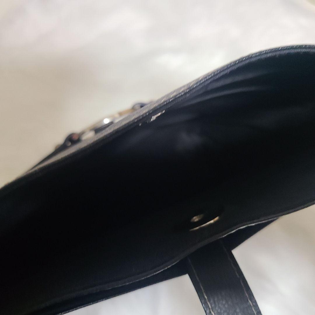 極美品 皇室御用達 濱野皮革工藝 ハマノ 本革 トートバッグ 黒　軽量