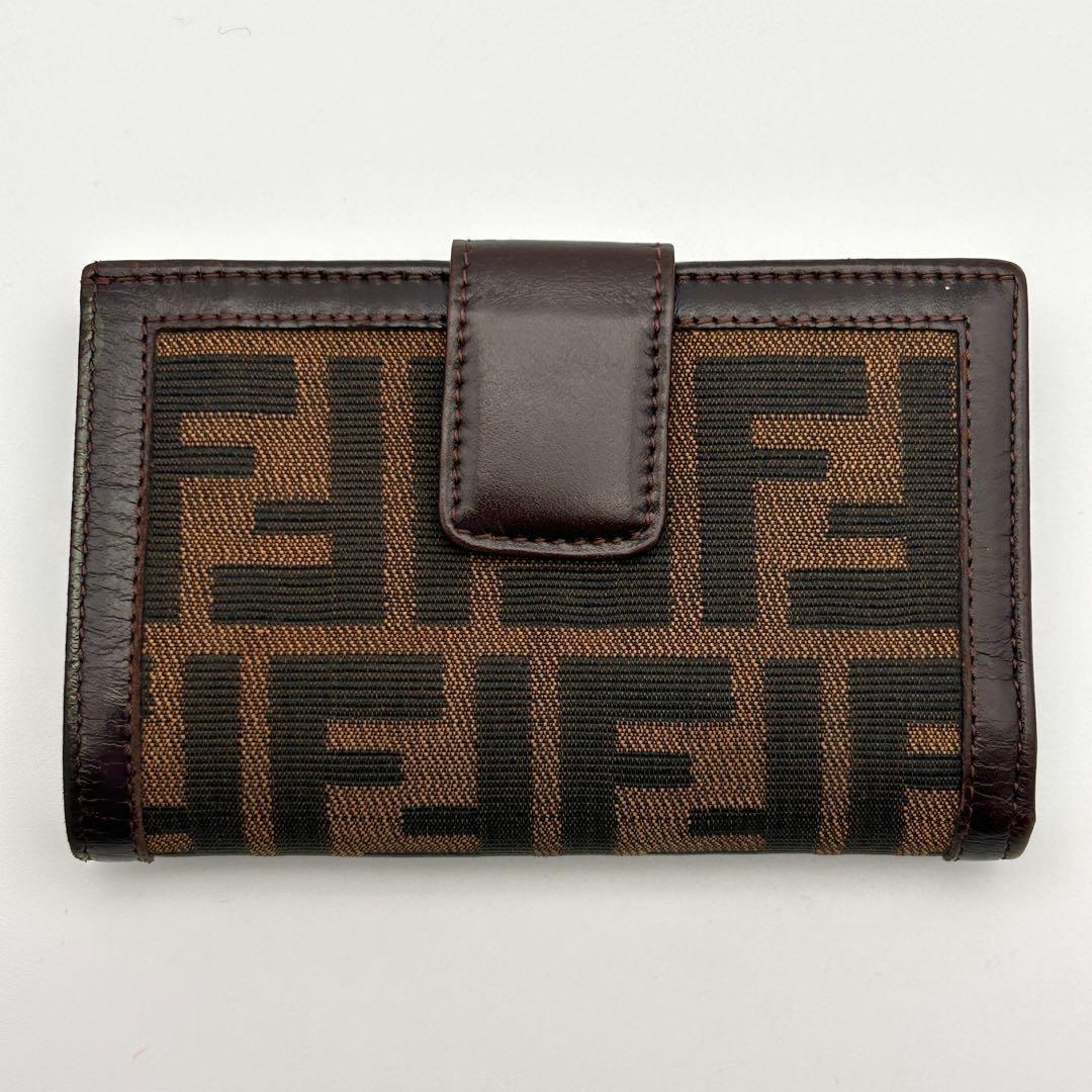 FENDI フェンディ 二つ折り財布 ズッカ柄 がま口 ヴィンテージ【希少性大】