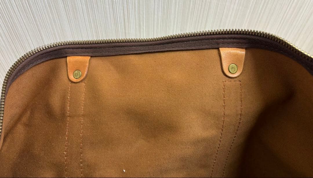 オールド ルイヴィトン キーポル60 ボストンバッグ ファスナー ECLAIR