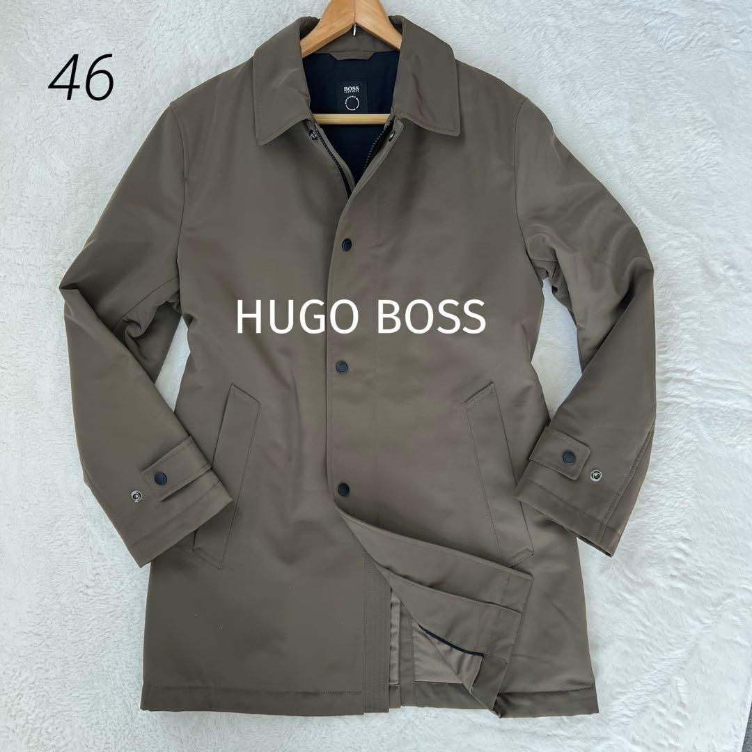 美品✨BOSS ヒューゴボス 人気色　　中綿ステンカラーコート 46 入手困難