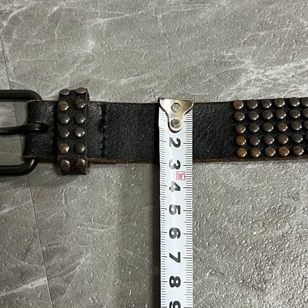 y2k 00s スタッズベルト グランジ レザー　本革　アメカジ　バイカー