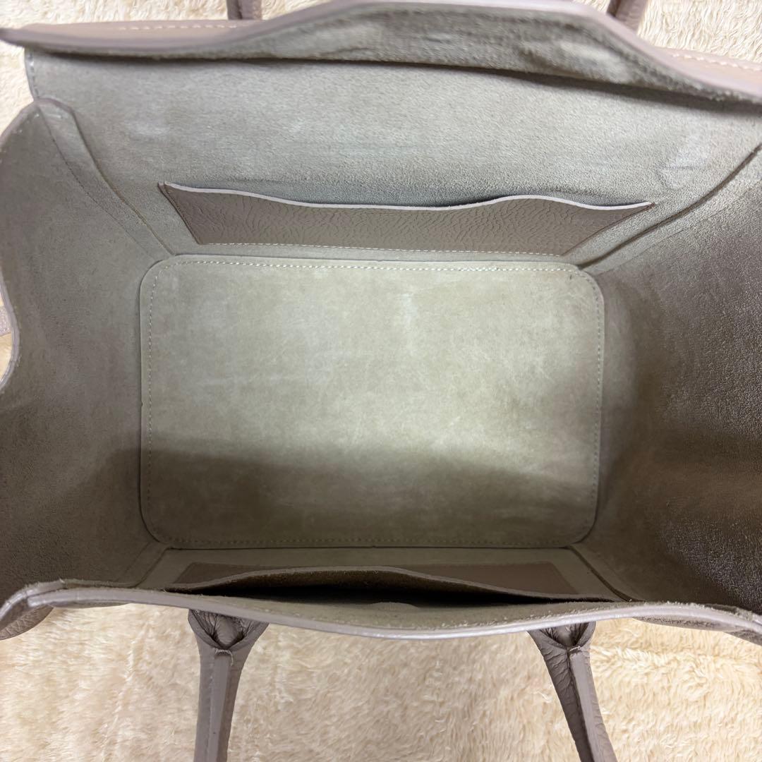 極美品 クリスチャンヴィラ 2way トートバッグ グレージュ 本革 イタリア