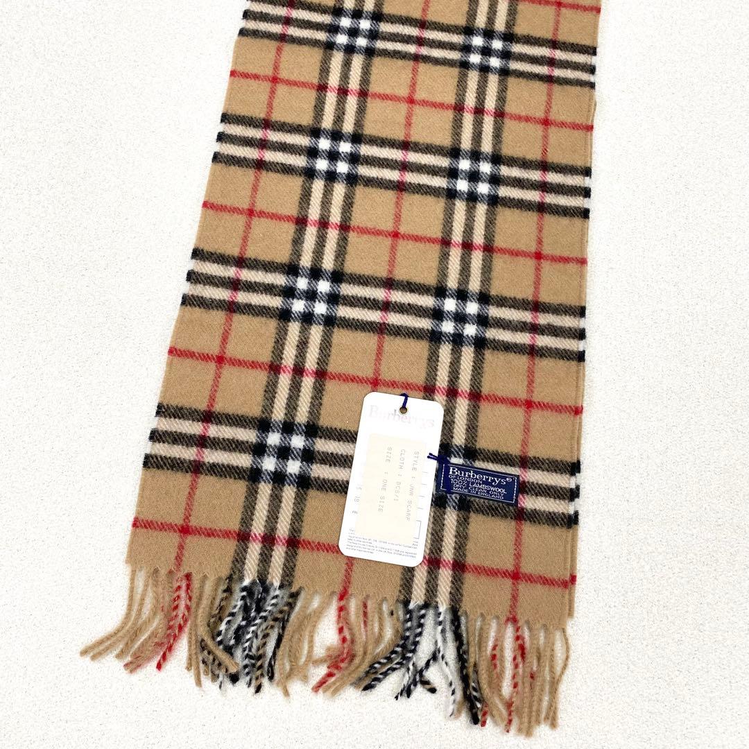 新品タグ付き✨ BURBERRY バーバリー マフラー ノバチェック ウール