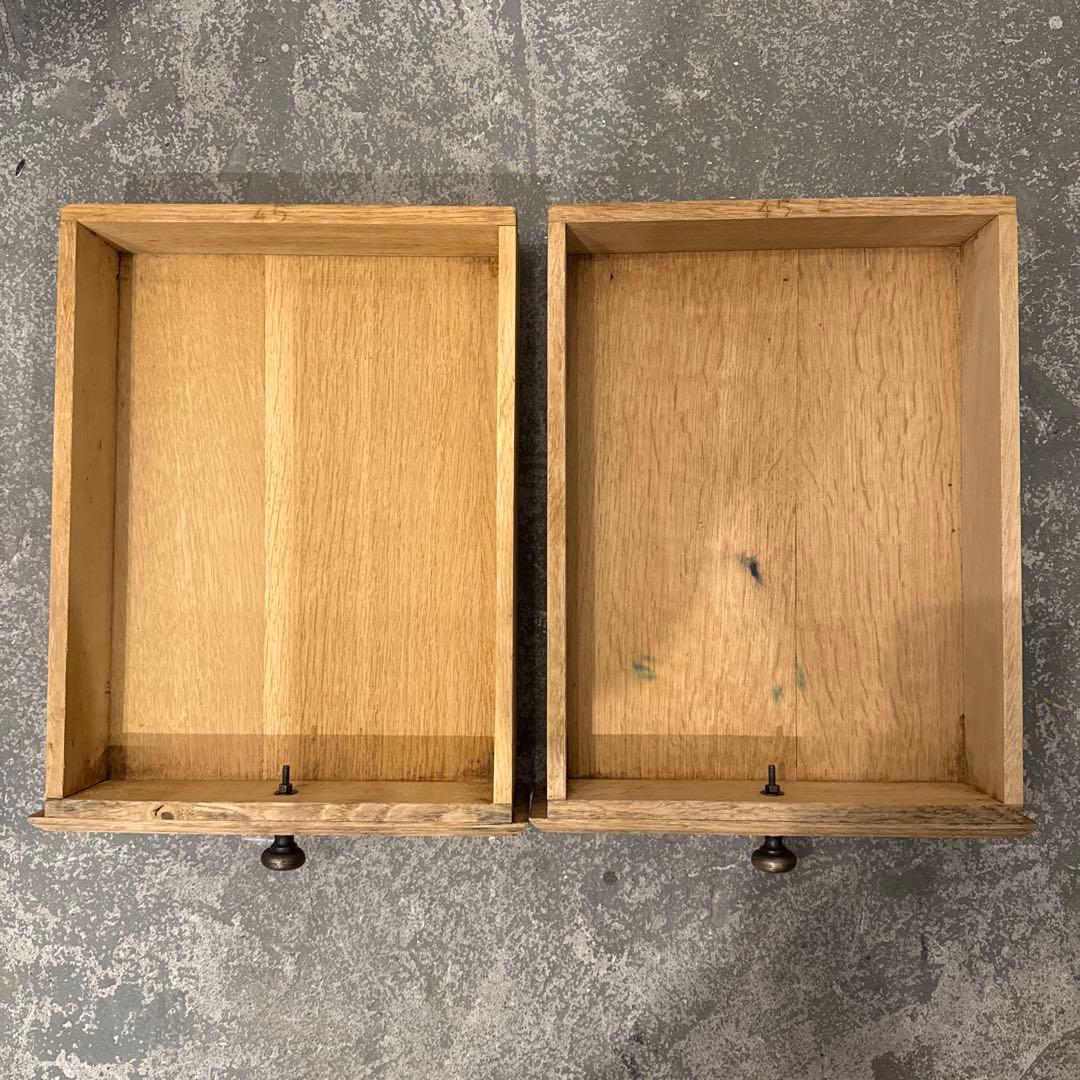 ヴィンテージ　テーブル　引き出し付き　剥離