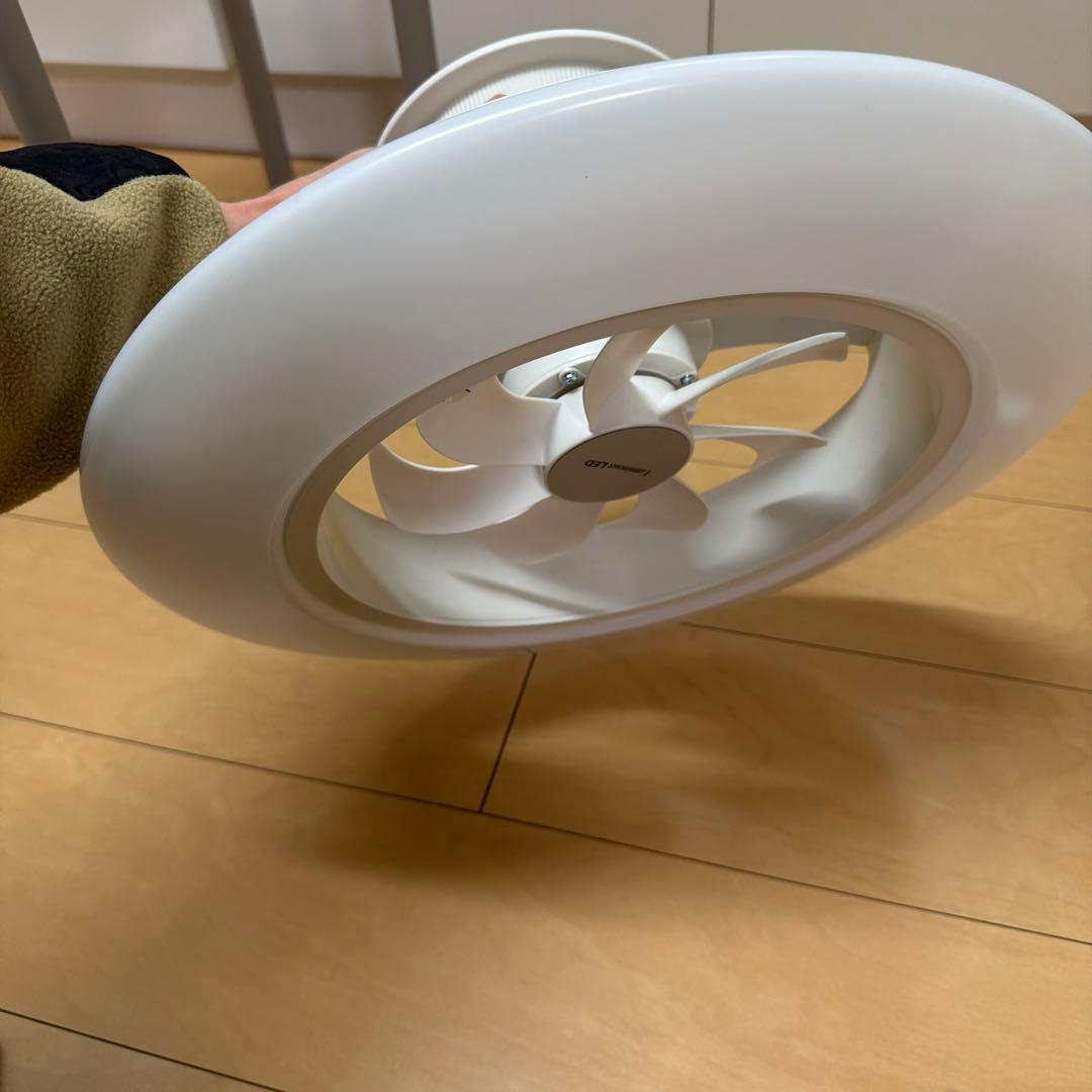 ルミナス　LEDシーリングファン　2025年式　サーキュレーター付き　賃貸でも❗️