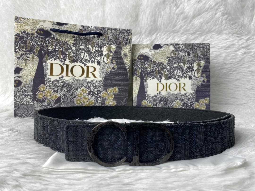 Dior　モノグラムベルト　CDロゴ