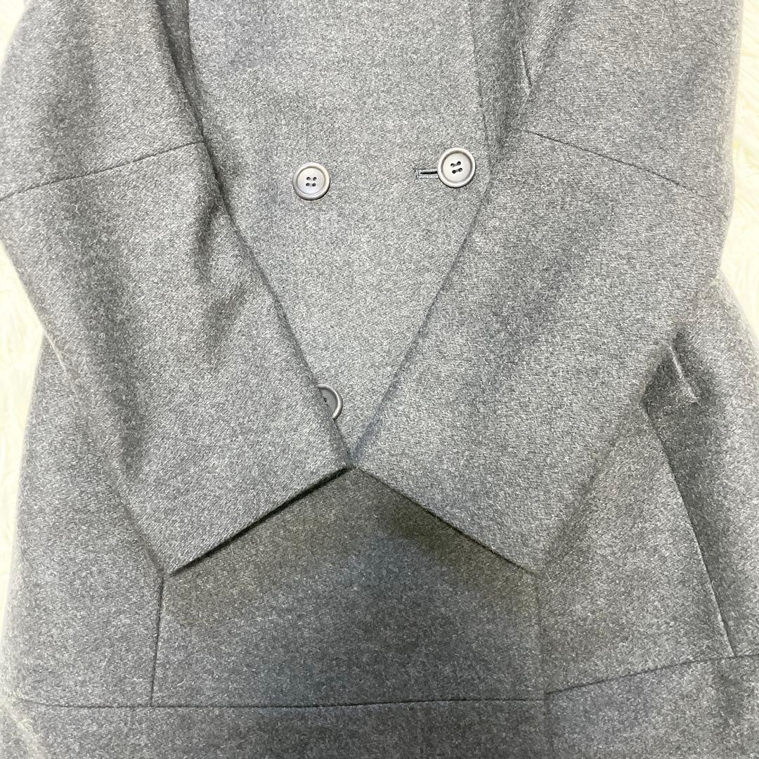 131【極美品】希少 theory セオリー コート ダブル ウール混