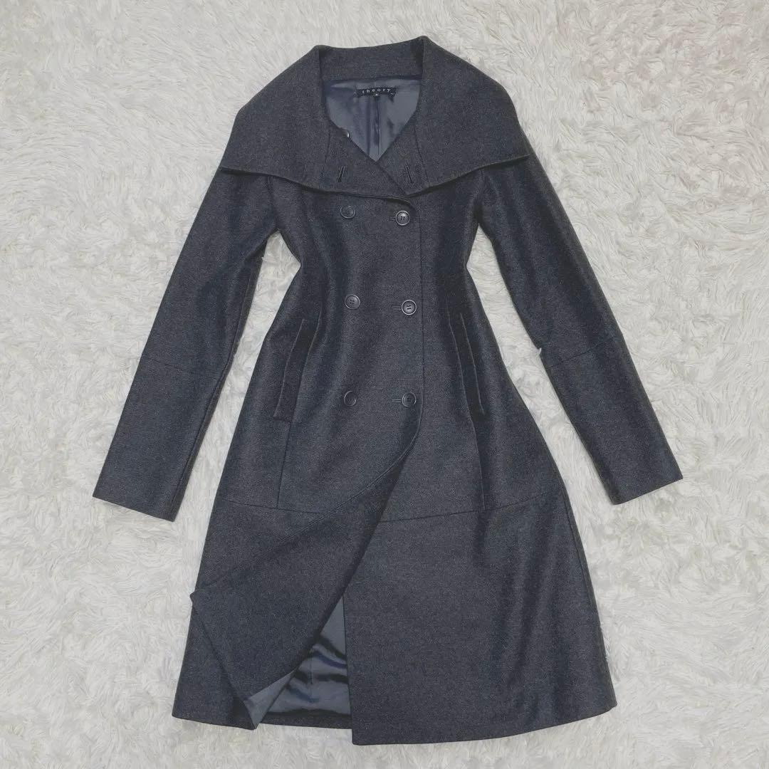 131【極美品】希少 theory セオリー コート ダブル ウール混
