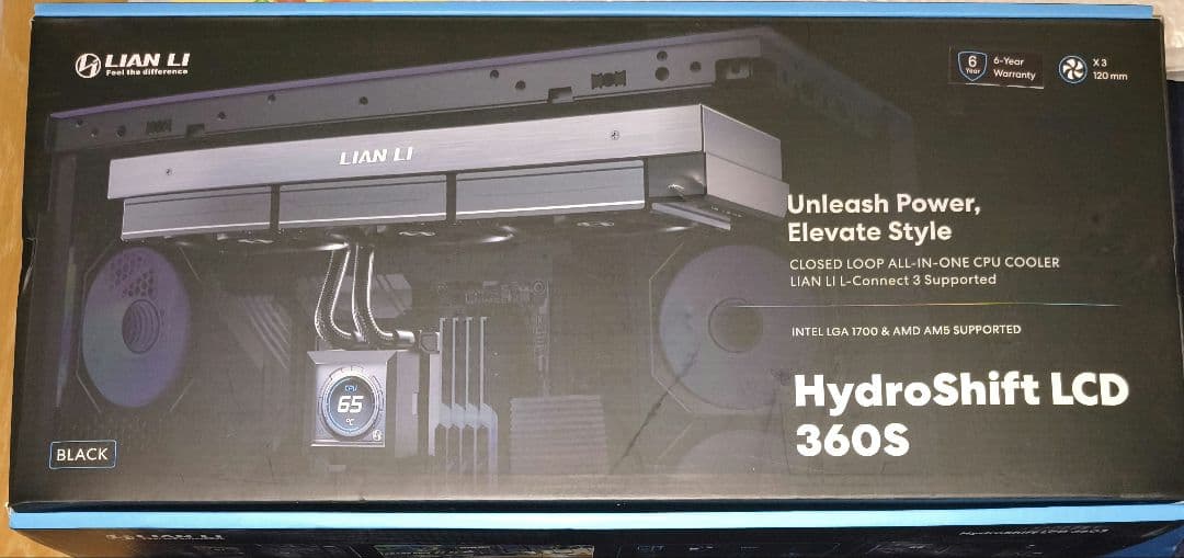 HydroShift LCD 360S　LL-HS-LCD-360S-BK