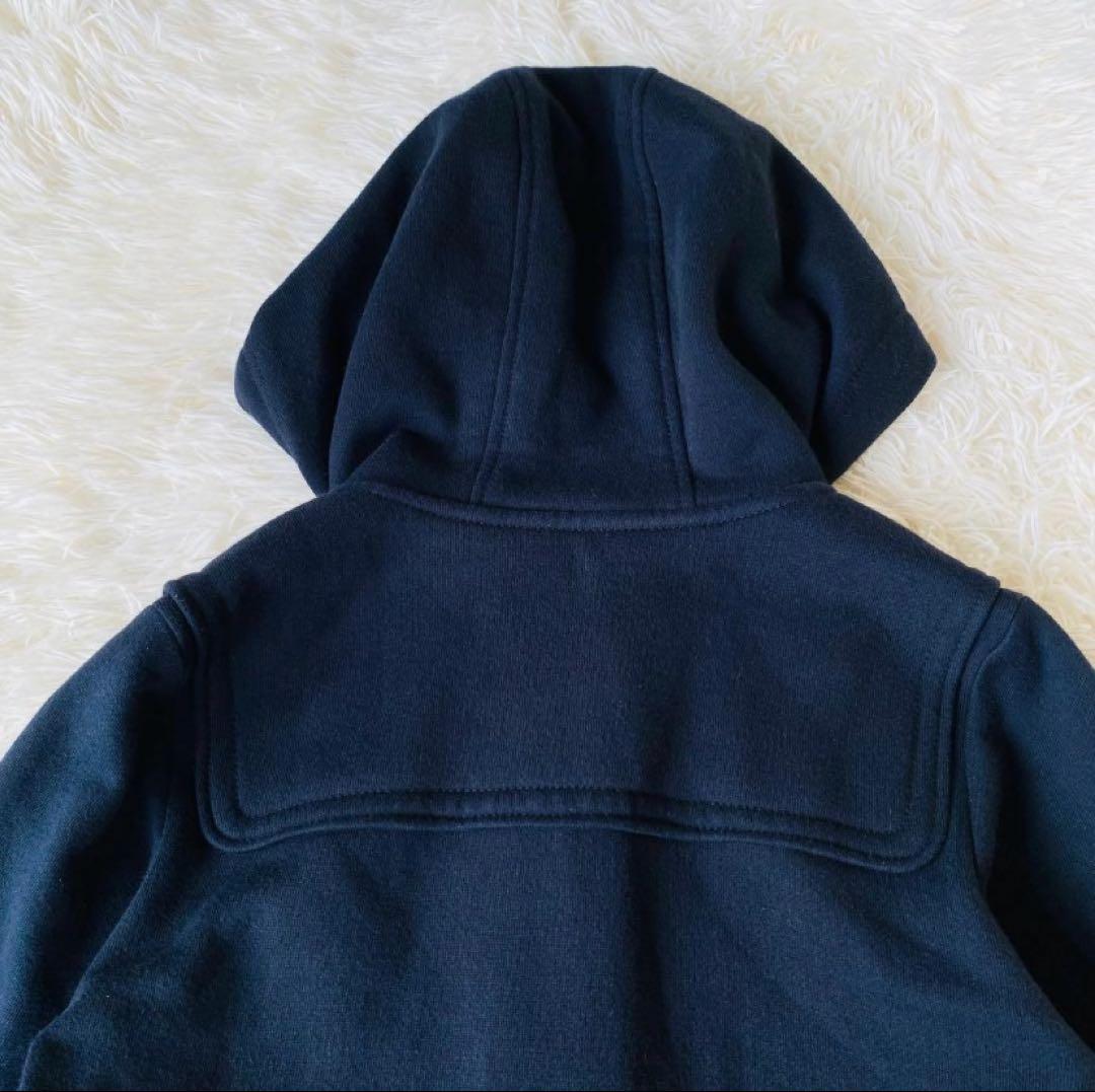 バーバリーブルーレーベル ぺプラムダッフルコート 裏起毛スエット ホースロゴ