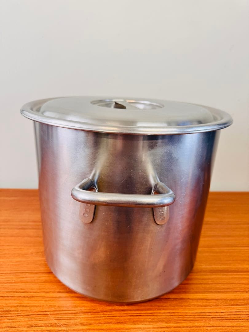 業務用 寸胴鍋 31cm 深型 約20L 蓋付き SUS444