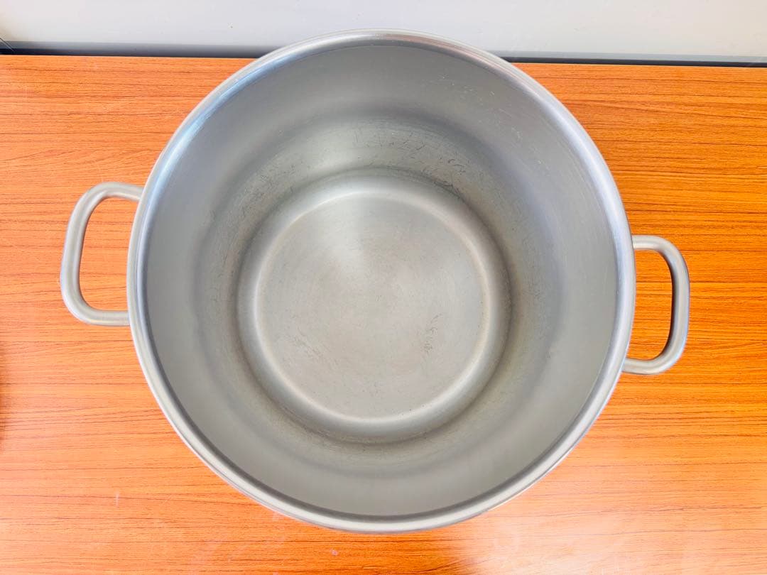 業務用 寸胴鍋 31cm 深型 約20L 蓋付き SUS444