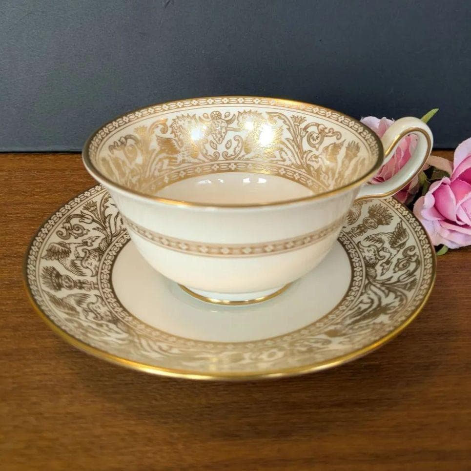 ウェッジウッド フロレンティーンゴールド カップ＆ソーサー ５ピースセット希少品