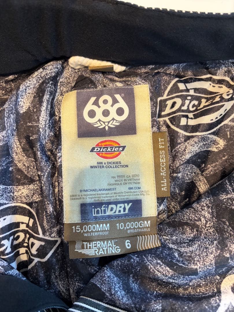 お正月お値引き中！！　美品　686 ディッキーズ　上下セット　Lサイズ　メンズ