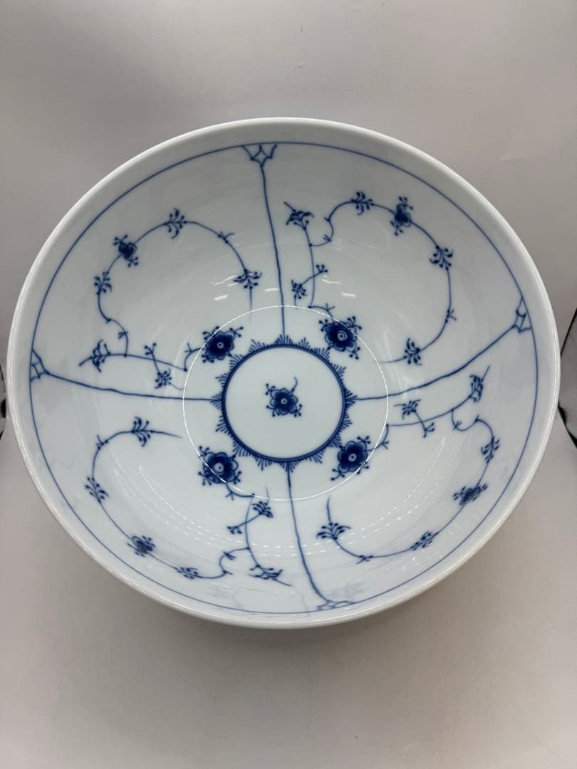 ロイヤルコペンハーゲン ブルーフルーテッド ハーフレース ボウル L