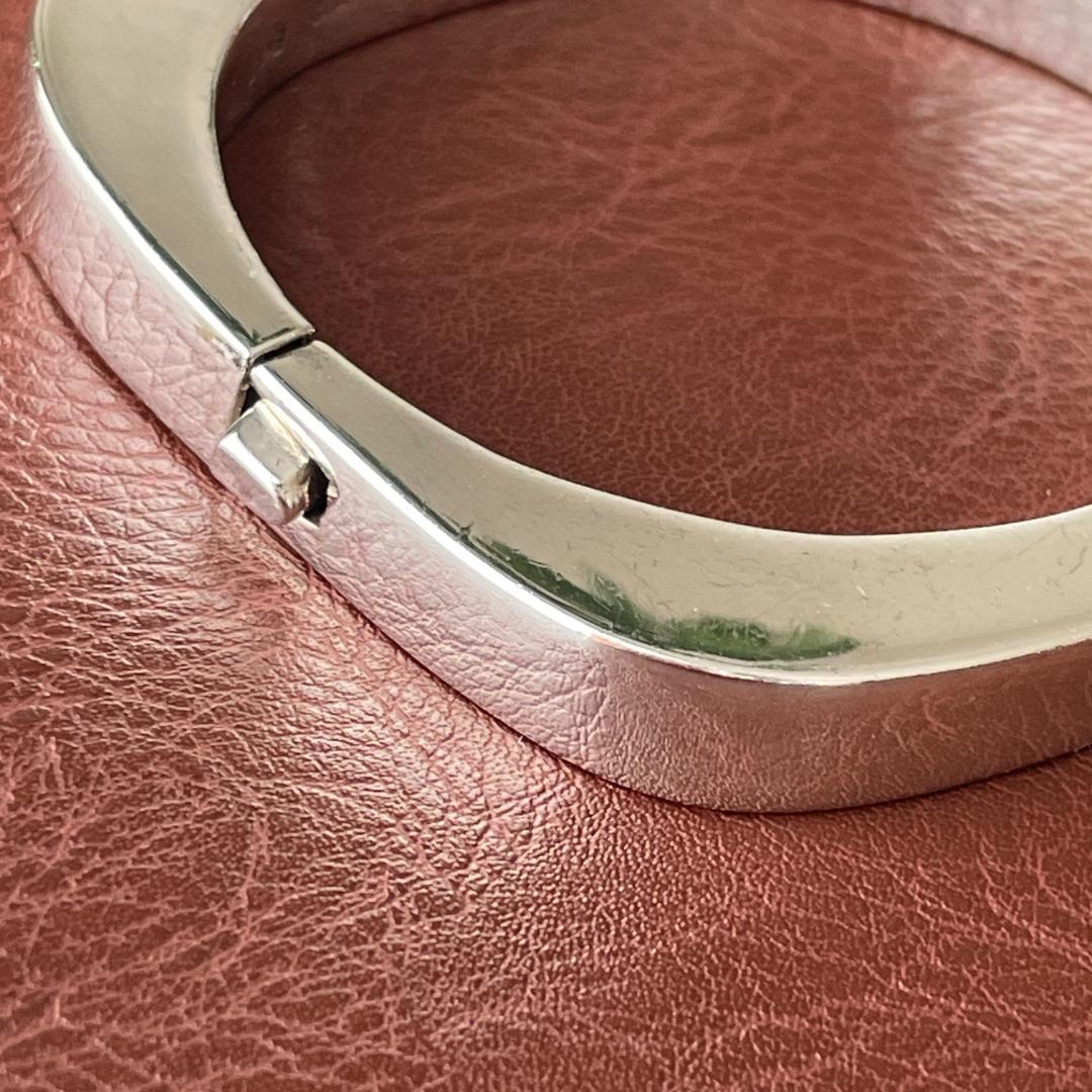 ビンテージ シルバー925 スクエア バングル MEXICO刻印 無骨 存在感