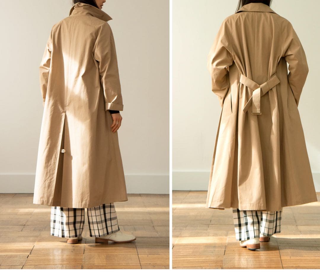 【美品】マドリガル　トレンチエッグベージュ トレンチコート ベルト付き