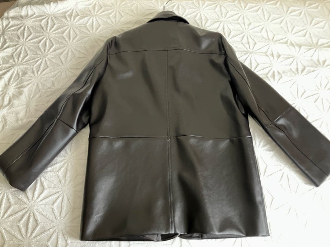 【新品】ohotoro レザージャケット　ダークブラウン