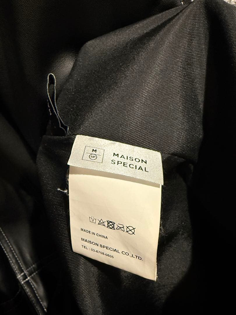 レザーモッズコート　コート　レザー　ブラック