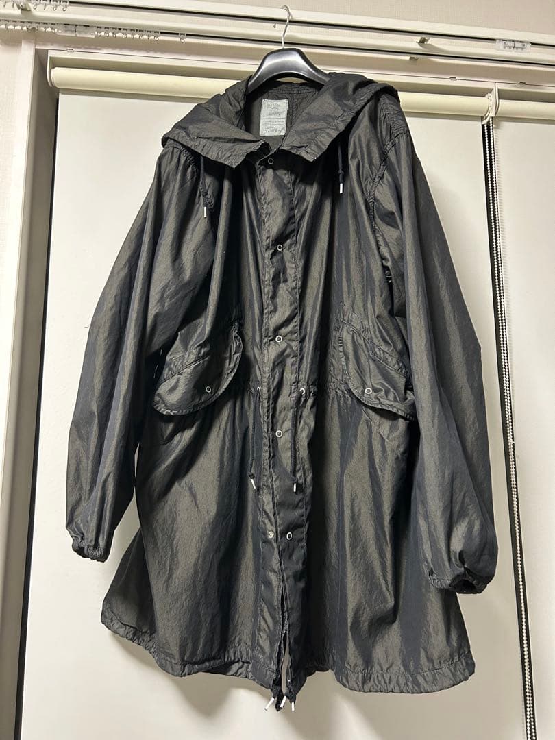 vintage us army  camo parka黒染め