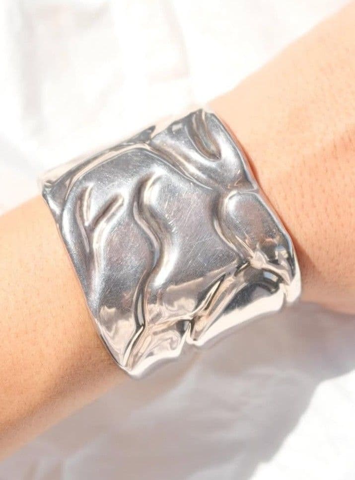 希少 メキシカンシルバー 950 バングル 100g超 ヴィンテージ 刻印有