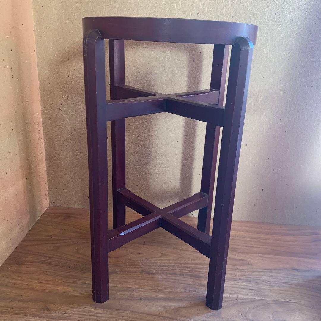 昭和レトロ 木製 火鉢台 幅34cm高さ55cm アンティーク 火鉢 レトロ