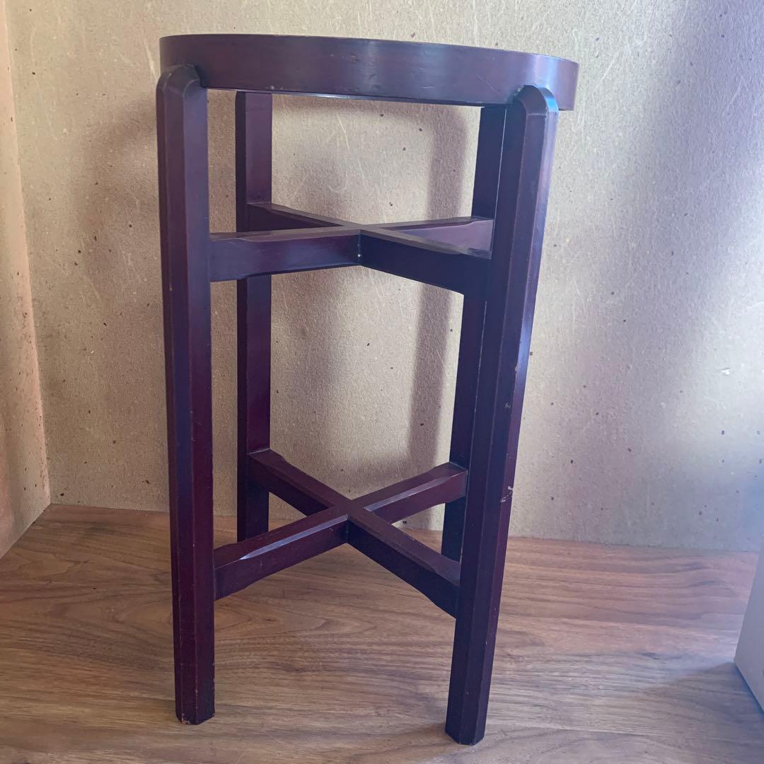 昭和レトロ 木製 火鉢台 幅34cm高さ55cm アンティーク 火鉢 レトロ