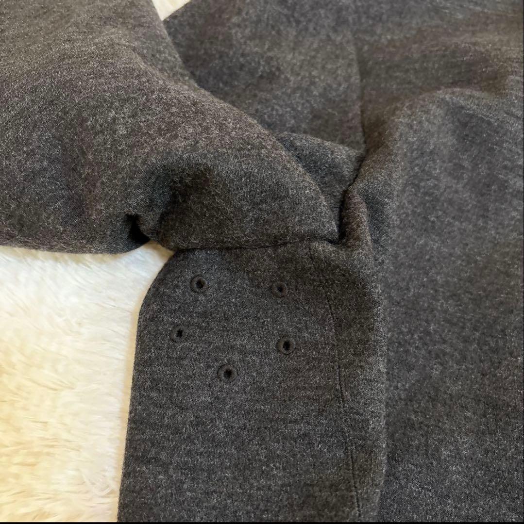 マッキントッシュ ステンカラーコート ダークグレー　ウール100% 42