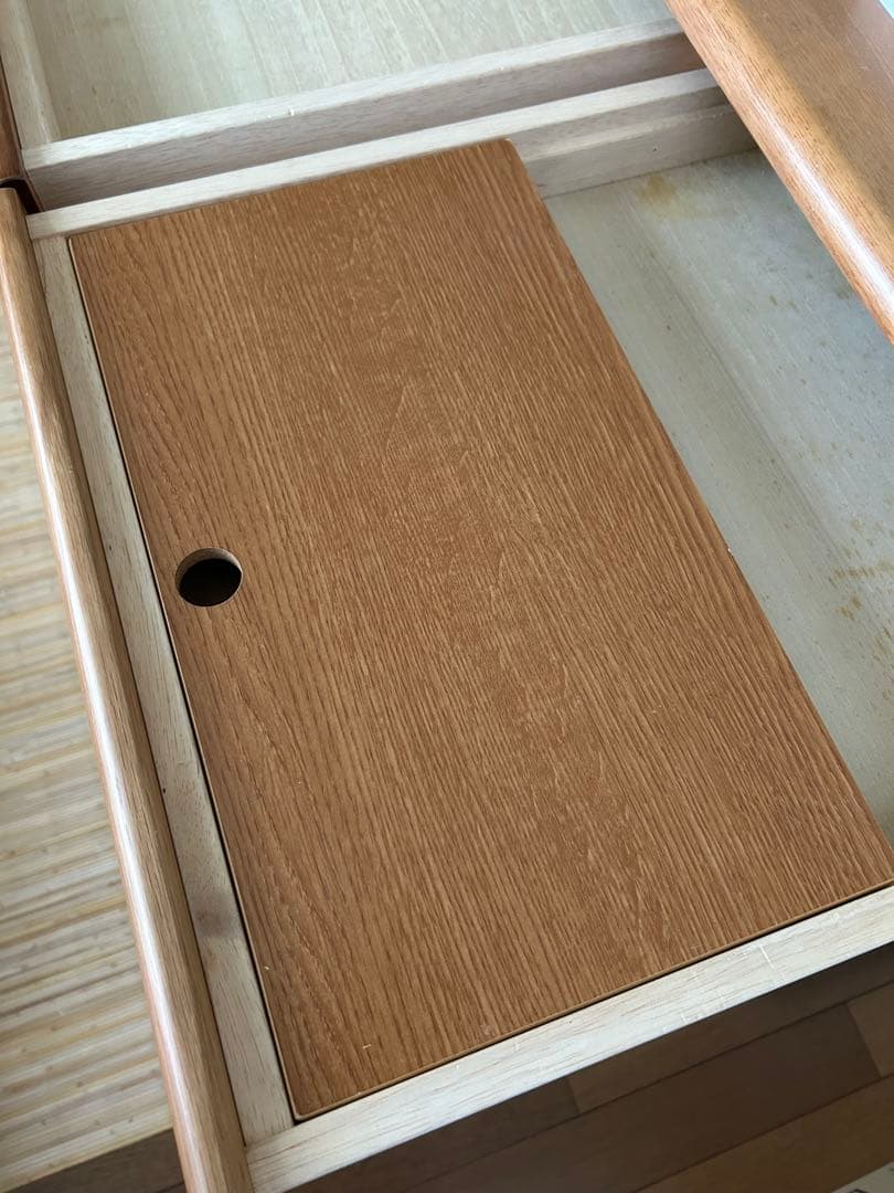 マルニ　天然木　学習机　①机+上棚