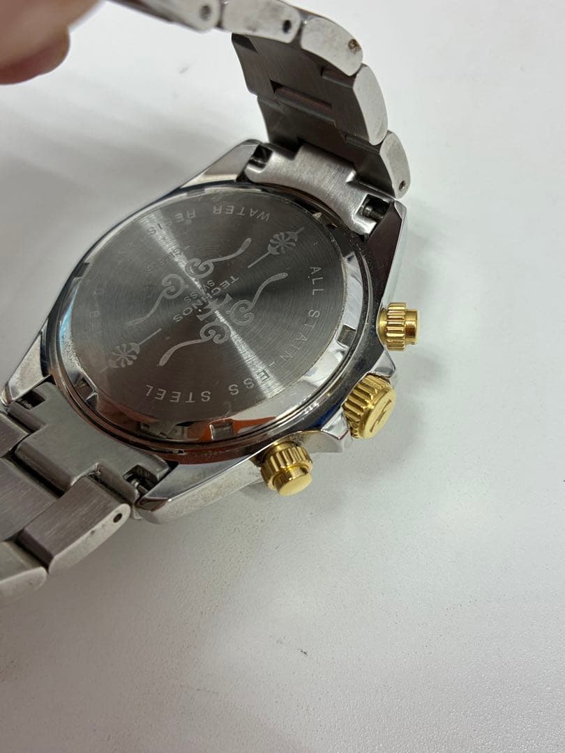 TECNOS クロノグラフ腕時計 他　3点セット