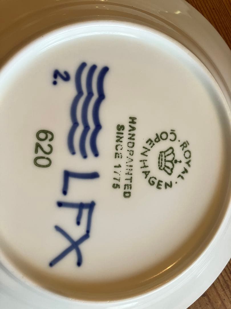 ロイヤルコペンハーゲン　ブルーフルーテッドメガ　19デザートプレート×5