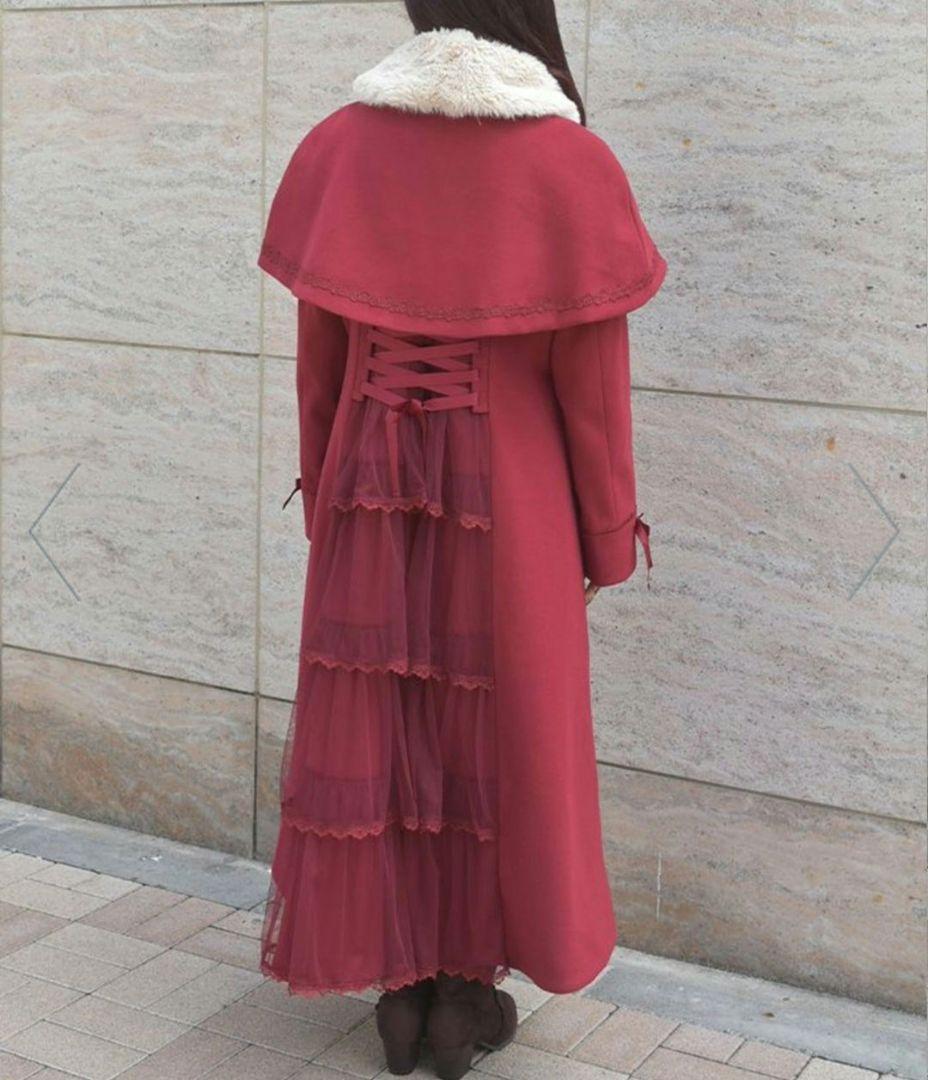 axes femme ケープセットバッスルコート ワインレッド Mサイズ