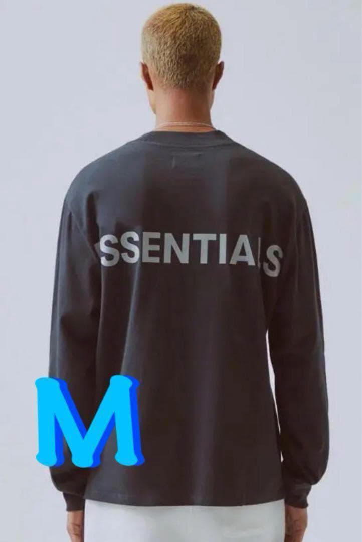 FOG Essentials エッセンシャルズ ロンT 黒 / 銀 Ｍ