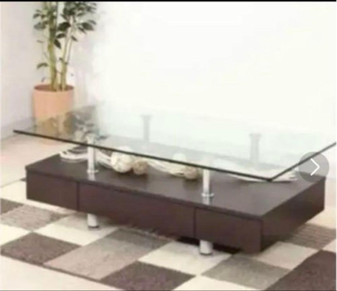 ニトリ　センターテーブル　ローテーブル　ガラス　引き取り