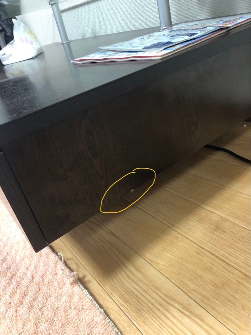 ニトリ　センターテーブル　ローテーブル　ガラス　引き取り