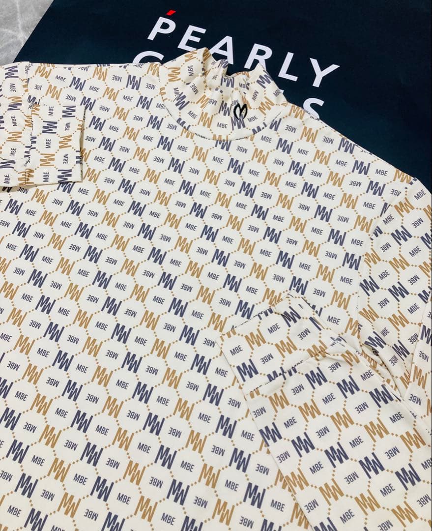 新品 パーリーゲイツ マスターバニー スムース裏起毛 カットソー(6)LL/白